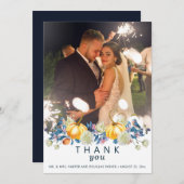秋結婚写真 サンキューカード (正面/裏面)