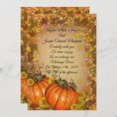 秋結婚式招待状「紅葉」 招待状 (正面/裏面)