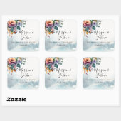 秋結婚式 スクエアシール (シート)