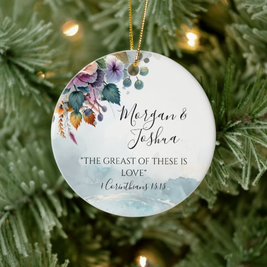 秋結婚式 セラミックオーナメント (ツリー)