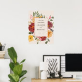 秋結婚秋 |ウェルカムサインポスター ポスター (ホームオフィス)