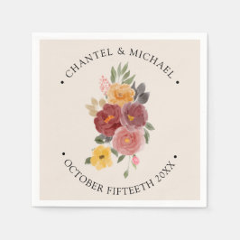 秋結婚秋 |エレガント | スタンダードカクテルナプキン