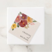 秋結婚秋 |スクエアギフトメッセージカード フェイバータグ (インサイチュ)