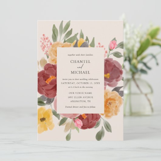 秋結婚秋 | 招待状 (スタンド正面)