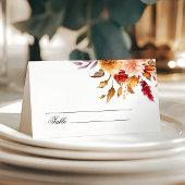 秋結婚花 プレイスカード