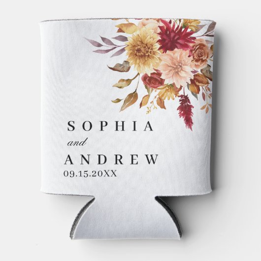 秋結婚花 缶クーラー (正面)