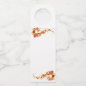 秋結婚葉のボトルラベル ボトルネックタグ (裏面)