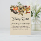 秋結婚葉の詳細カード エンクロージャーカード (スタンド正面)