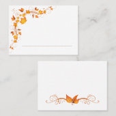 秋結婚葉座席表2 プレイスカード (正面/裏面)