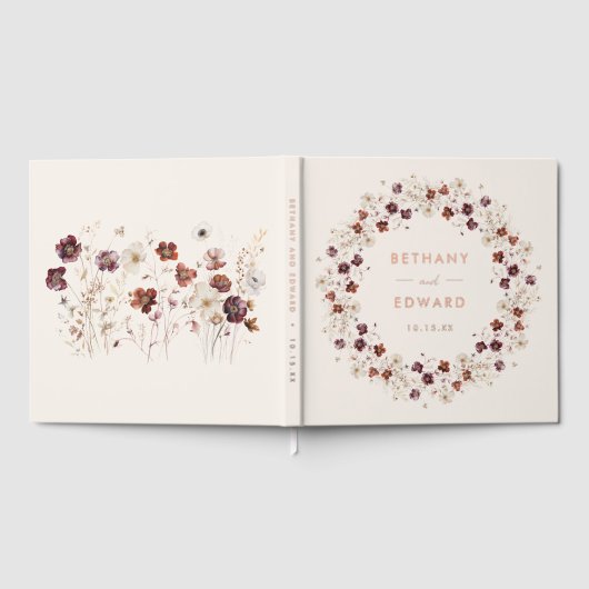 秋結婚野花 ゲストブック (全面)