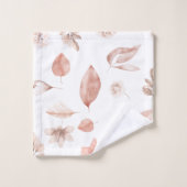 秋絵を描色の手水彩要素 バスタオルセット (ウォッシュタオル)