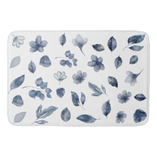 秋絵を描色の手水彩要素 バスマット