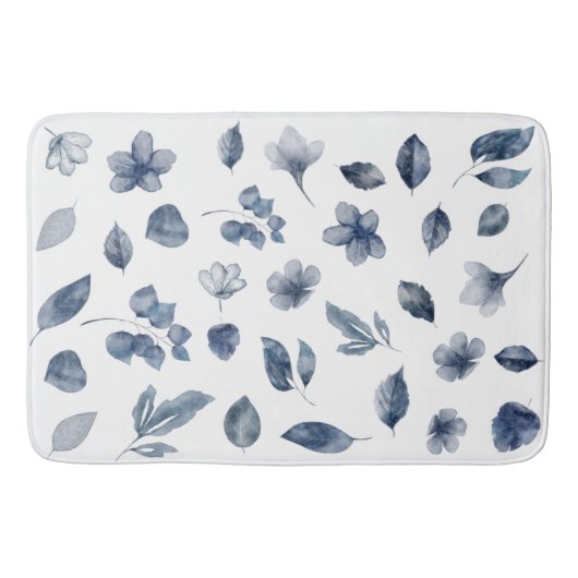 秋絵を描色の手水彩要素 バスマット (正面)