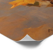 秋絵画の垣鳥の鳴き声 ポスター (角)