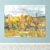 秋絵画の水彩300 キャンバスプリント (インサイチュ (ウッドフロア))
