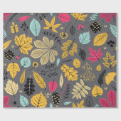 秋継目無葉、秋葉 ラッピングペーパー (フラット)