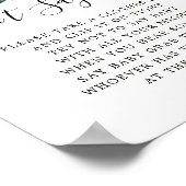 秋緑のカボチャ言わないベビーゲームサイン ポスター (角)