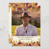 秋縁どフォト招待状 招待状 (正面/裏面)