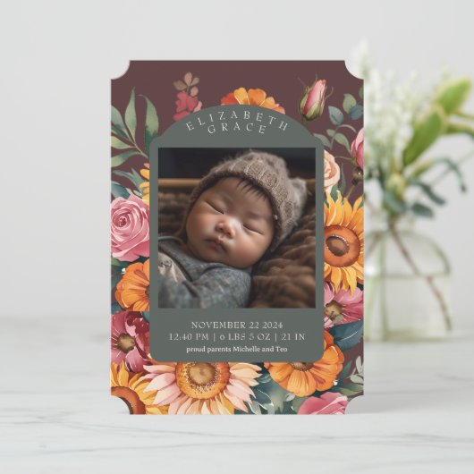 秋縁どフローラ11月生誕発表 招待状 (スタンド正面)