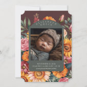 秋縁どフローラ11月生誕発表 招待状 (正面)