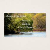 秋美しいの無作為な親切心カードの行為 (裏面)