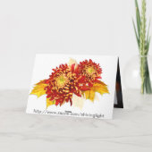 秋美しい~聖なる書物、 経典感謝祭カード シーズンカード (裏面)