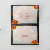 秋美しい~聖なる書物、 経典感謝祭カード シーズンカード (内部)