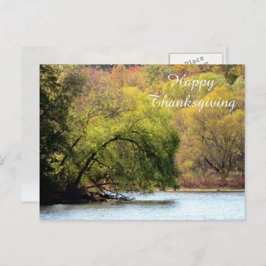 秋美しいNJ – 感謝祭はがき シーズンポストカード (正面/裏面)