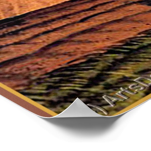 秋耕素晴らし、アール絵画アメリカン ポスター (角)