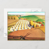 秋耕素晴らし、アール絵画アメリカン ポストカード (正面/裏面)