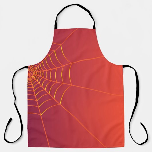 秋背景ハロウィーン エプロン (正面)