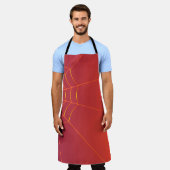 秋背景ハロウィーン エプロン (着用した状態)