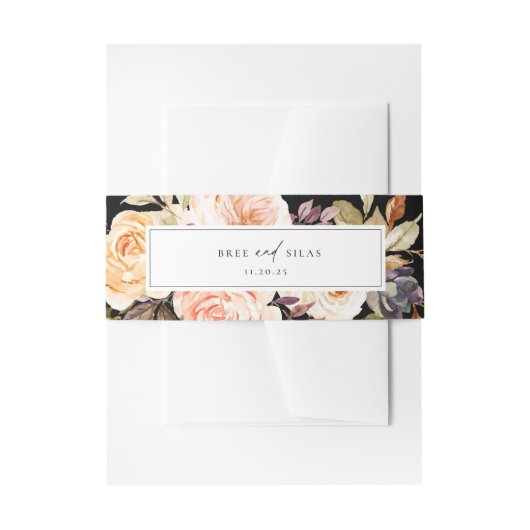 秋自然のフローラ結婚の 招待状ベリーバンド (正面例)