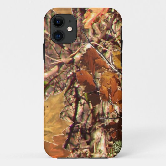秋自然リーフ迷彩柄カモフラージ絵を描ズ Case-Mate iPhoneケース (裏面)