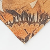 秋自然曼荼羅 フリースブランケット (角)