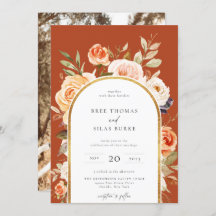 秋自然植物性フローラアーチ結婚枠