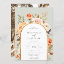 秋自然植物性フローラアーチ結婚枠