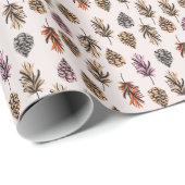 秋自然:トレンディーヴィンテージシームレス。 ラッピングペーパー (ロールコーナー)