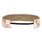 秋自然、秋のメープルリーフ感謝祭の日 アスレチックヘッドバンド (裏面)