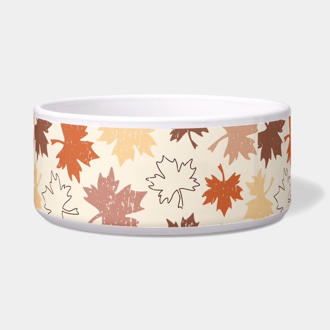 秋自然、秋のメープルリーフ感謝祭の日 ボウル (正面)