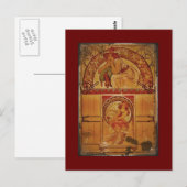 秋色に輝く二人の少女 ポストカード (正面/裏面)