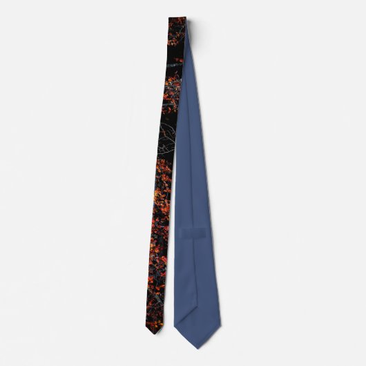 秋色のタイ ネクタイ (裏面)