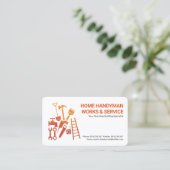 秋色の道具類 名刺 (スタンド正面)