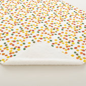 秋色カラフル《植物》アスペン葉の図様 シェルパブランケット (3/4)