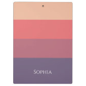 秋色ストライプの色 –  クリップボード (裏面)