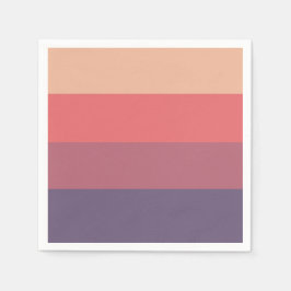 秋色ストライプの色 –  スタンダードカクテルナプキン