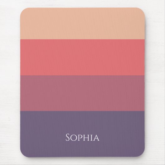 秋色ストライプの色 –  マウスパッド (正面)