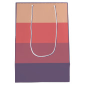 秋色ストライプの色 –  ミディアムペーパーバッグ (裏面)