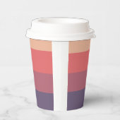 秋色ストライプの色 –  紙コップ (右)