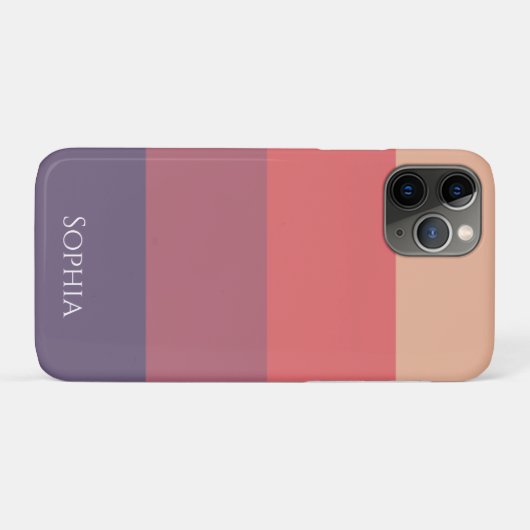 秋色ストライプの色 –  Case-Mate iPhoneケース (裏面(横))